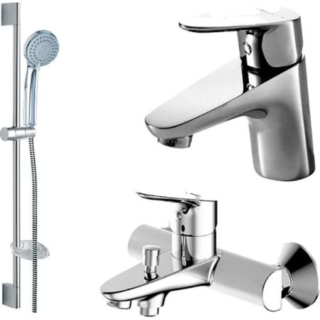 Комплект смесителей Bravat Drop F00308C 3 в 1 Хром, артикул F00308C