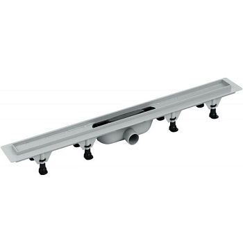 Пластиковый сливной канал с сеткой из нержавеющей стали 2, L = 755 мм