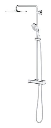Душевая система GROHE Rainshower SmartActive 310 Cosmopolitan, круглый, 1 режим струи, с термостатом, хром (27966001)
