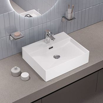 Умывальник накладной/подвесной, белый глянцевый, Bild, IDDIS, BILWS50i27