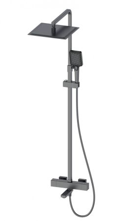 Душевая система с термостатом WONZON & WOGHAND, Темный графит (WW-88739901-BGM), артикул WW-88739901-BGM