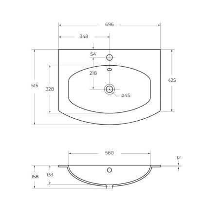Мебель для ванной CEZARES VAGUE 70, артикул 54834