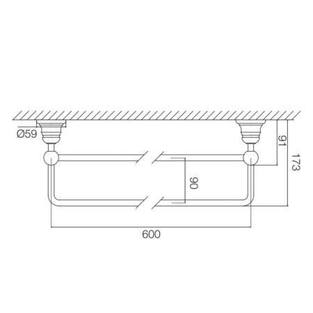 Fima Carlo Frattini Accessori Полотенцедержатель 40см., подвесной, цвет: золото, артикул F6061/60OR