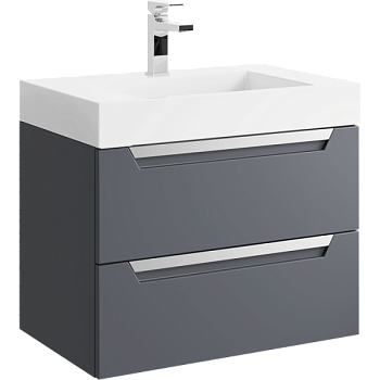 "Cube" тумба под умывальник, цвет серый, CUB0107GR, ТМ «AQWELLA»