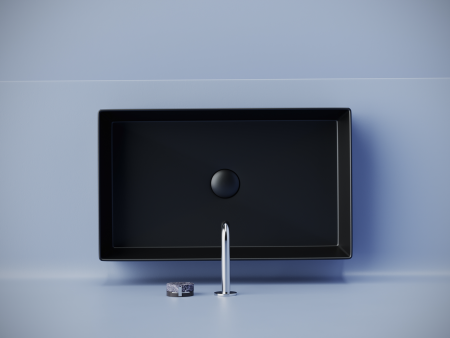 Раковина накладная прямоугольная Элемент (Element) 601x361x130, цвет черный матовый, арт. CN6070MB, артикул CN6070MB