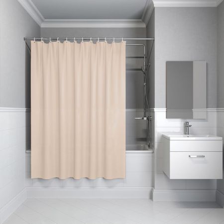 Штора IDDIS для ванной 200x180 см бежевый PE (P01PE18i11), артикул P01PE18i11
