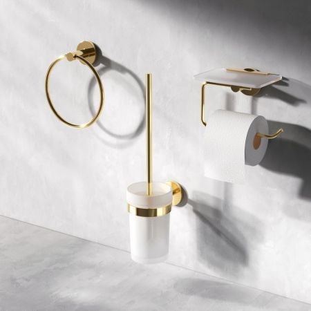 A85A33399 X-Joy, Стойка с туалетной щеткой, золото, артикул A85A33399