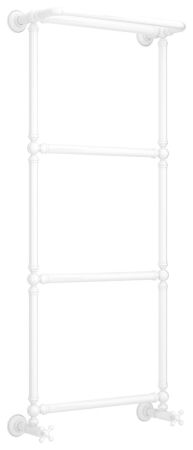 Полотенцесушитель водяной "Ренессанс 1386" 1260х500 (БЕЛЫЙ), артикул 12-0281-1250