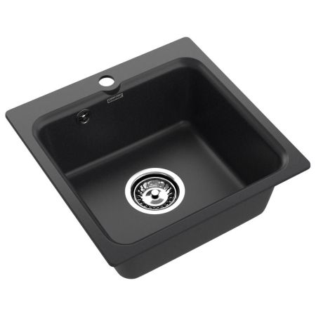 Кухонная мойка GranFest SMART 430, черный, артикул 430 черный