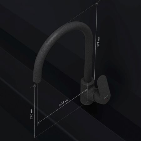 F8007722 Like, смеситель для кухни с каналом для питьевой воды, черный, шт., артикул F8007722