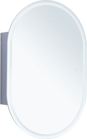 Зеркальный шкаф Aquanet Монте 60 белый, с LED подсветкой, артикул 00344788