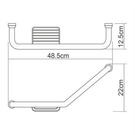 K-1077Left Поручень для ванны, артикул K-1077L