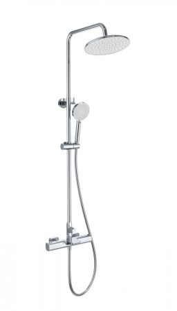 Душевая система с термостатом WONZON & WOGHAND Plate, Хром (WW-C3017-A-CR), артикул WW-C3017-A-CR
