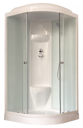 Душевая кабина Royal Bath RB 100HK6-WC (белое/матовое)