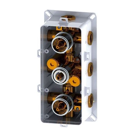 Встраиваемый термосмеситель RGW SP-41 (Хром, квадратные), артикул 21140541-31