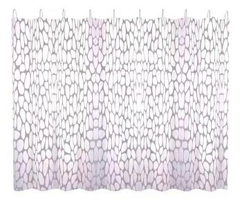 Штора для ванной FASHUN A8815, белый