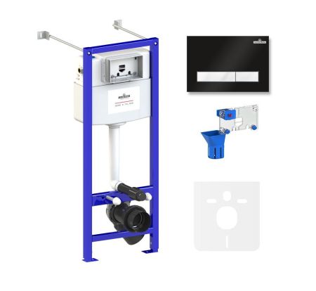 Комплект 5 в 1 инсталляции для подвесного унитаза Lavinia Boho Relfix 77020057, артикул 77020057