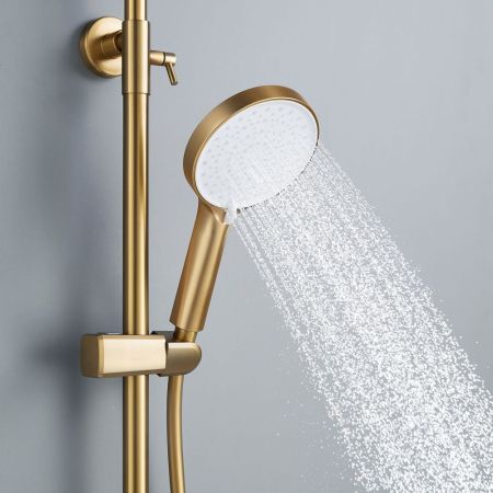 Душевая система Shevanik S4336G, золотой сатин, артикул S4336G