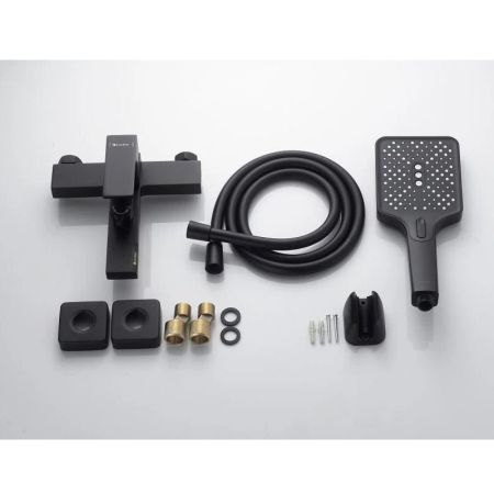 Смеситель для ванны Knotlor KN-22/BL, черный, артикул KN-22/BL