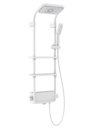 AQM 8003W Душевая система для душа с термостатом,  Белый AQM 8003W Душевая система для душа с термостатом,  Белый