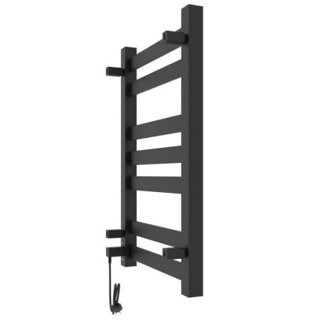 Полотенцесушитель электро "Гефест ЧКЧ П7 500х800", черный муар, правый, артикул 73207617