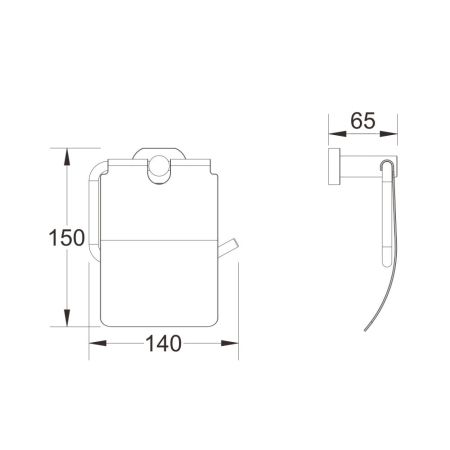 Держатель для туалетной бумаги Shevanik SG5105, хром