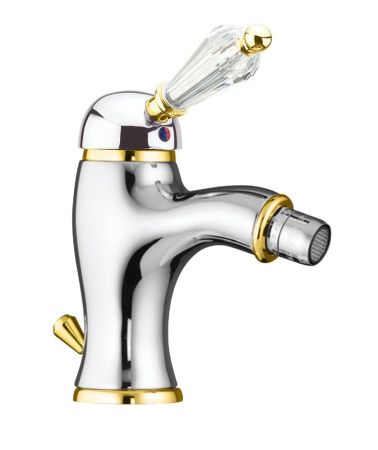 Смеситель для биде Fiore IMPERIAL-SKY  (SWAROVSKI®) 82CO5321, хром/золото, артикул 82CO5321