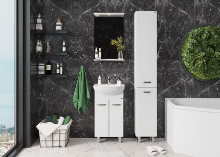 Тумба Onika Коралл 47 напольная, белая (ум. Дора 47/ Азов 45), артикул 104701