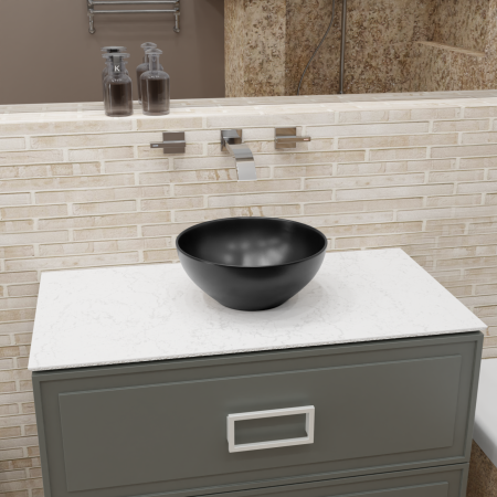 Раковина EMILIA с установкой на столешницу круглой формы 700-013B, артикул 700-013B