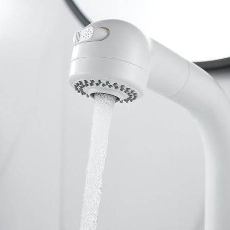 Смеситель для раковины многофункциональный Raffine F291C, белый