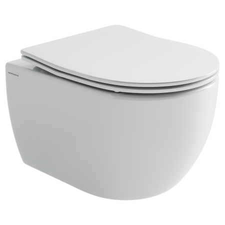 Подвесной унитаз Игра (Play) Торнадо 49 см сиденье микролифт крепления белый арт CN3001T, артикул CN3001T