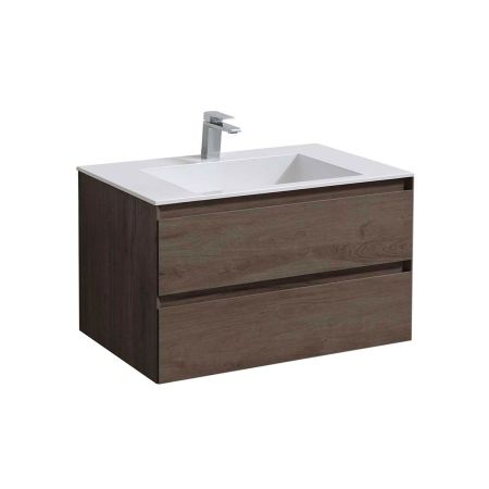 База под раковину Luka 800 подвесная, 2 выкатных ящика soft-close, R.Oak, артикул VMC-2L800RO