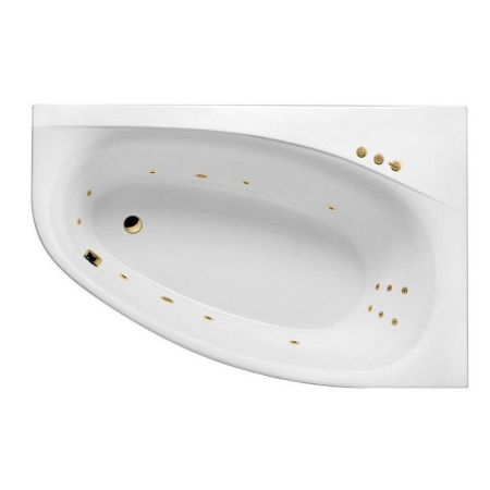 Ванна EXCELLENT Kameleon 170x110 (правая) "SMART" (золото), артикул WAEX.KMP17.SMART.GL