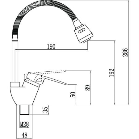 Смеситель для кухни Fmark FM4304, хром, артикул FM4304