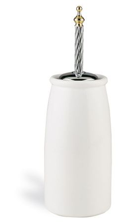 Stil Haus Giunone, напольный керамический ёрш, цвет белый - золото