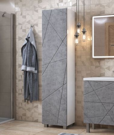 Пенал (45см) VIGO Geometry pn.GEO.45 бетон, бетон, артикул pn.GEO.45 бетон