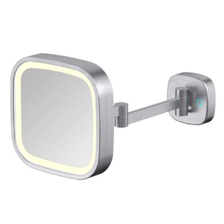 Зеркало косметическое с подсветкой JAVA S-M332L, сатин, артикул S-M332L