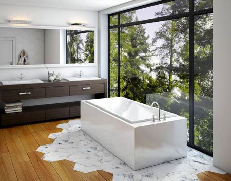 Ванна из искусственного камня Эстет Бета 170x80 Белая