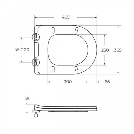 LOUNGE Унитаз-моноблок с сиденьем дюропласт soft close, P-trap BB8618CPR-MN/SC, артикул BB8618CPR-MN/SC
