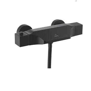 Смеситель для ванны с термостатом Rose R3702H, черный
