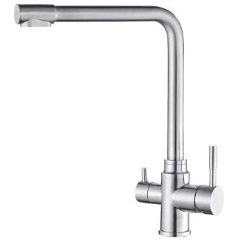 Смеситель для кухни с подключением к фильтру Fmark FS0562, сатин