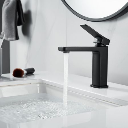 Смеситель для раковины Raffine F0199H, черный, артикул F0199H