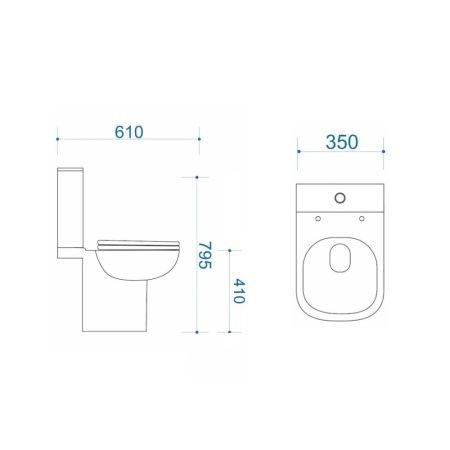 Унитаз напольный Maretti Katrina безободковый с микролифтом, KA10NBM71-844, белый, артикул KA10NBM71-844
