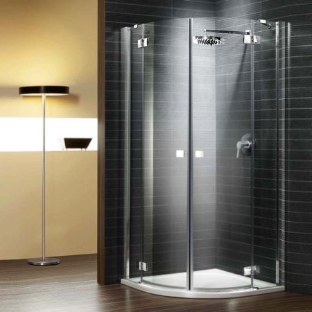 Душевой уголок Radaway Almatea PDD 80x80 профиль Хром стекло прозрачное, артикул 30512-01-01N