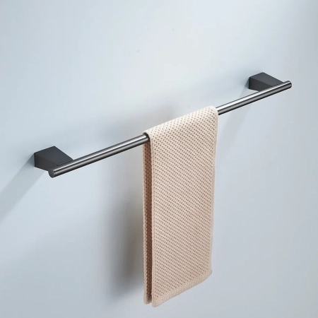 Полотенцедержатель Shevanik SG5717T, оружейная сталь, артикул SG5717T