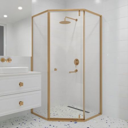 Душевой уголок RGW HO-088Gb (Прозрачное, 1000x1000)