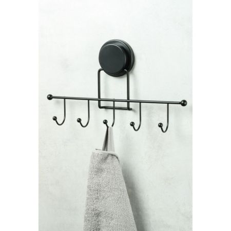 Крючок для ванной FIXSEN MAGIC BLACK FX-45005-5, черный, артикул FX-45005-5