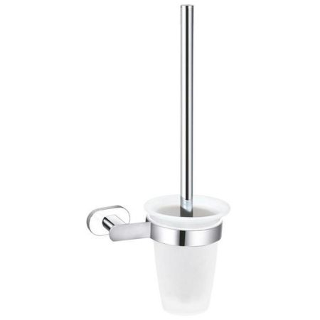 Ершик для унитаза Rav Slezak YUKON YUA0500CB, хром/белый, артикул YUA0500CB