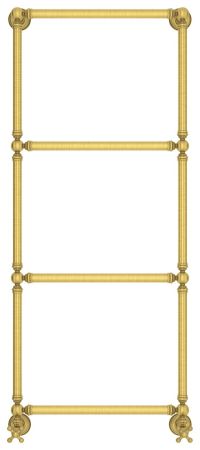Полотенцесушитель водяной "Ренессанс 1304" 1260х500 (Состаренная ЛАТУНЬ), артикул 051-0280-1250