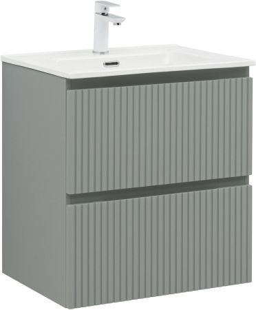 Тумба под раковину Aquanet Джейн (Flat) 60 мисти грин, артикул 00335432